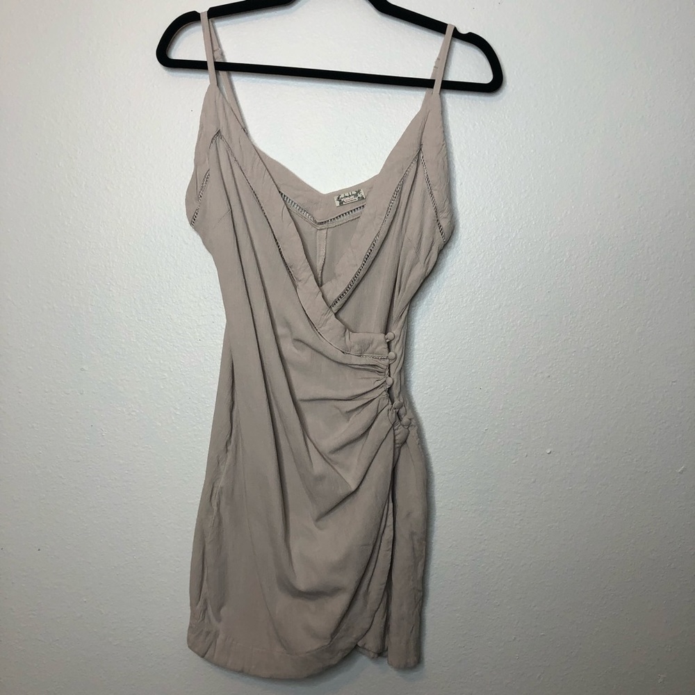 Free People Dylan mini body con dress ivory